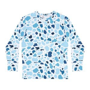 Cool Watercolor Pattern Men's Long Sleeve Shirt, Casual Top, Gift for Him, Stylish Shirt, Everyday Wear, Summer Shirt