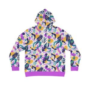 Psychedelic Tribal Hoodie, Neon Graffiti Print, Colorful Streetwear Hoodie, Festival Rave Hoodie, Bold Music Lover Gift, Trippy Pullover