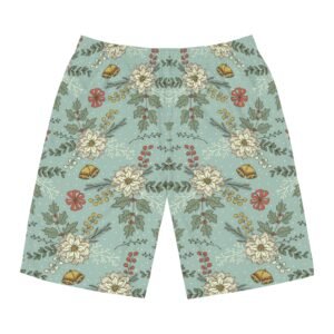 Floral Print Men's Board Shorts