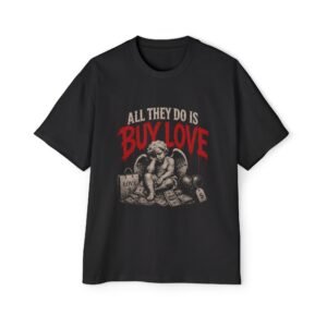 Bank of Love Gothic Graphic Tee, Vintage Dark Romance Shirt, Emotional Horror Aesthetic T-Shirt, Unisex Streetwear Gift